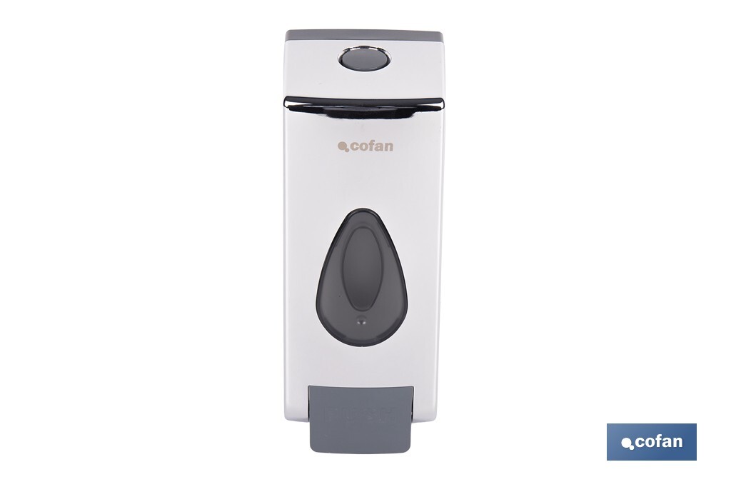 Dosificador de jabón líquido | Capacidad: 600 ml | Material: ABS resistente | Apto para uso comercial | Disponible en dos colores - Cofan