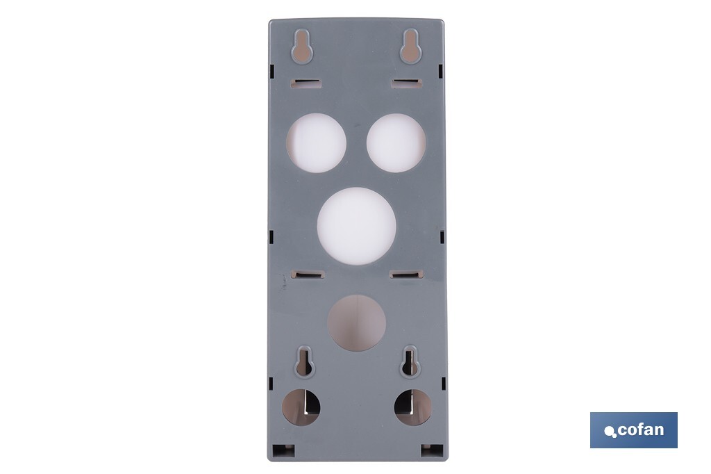 Dosificador de jabón líquido | Capacidad: 600 ml | Material: ABS resistente | Apto para uso comercial | Disponible en dos colores - Cofan