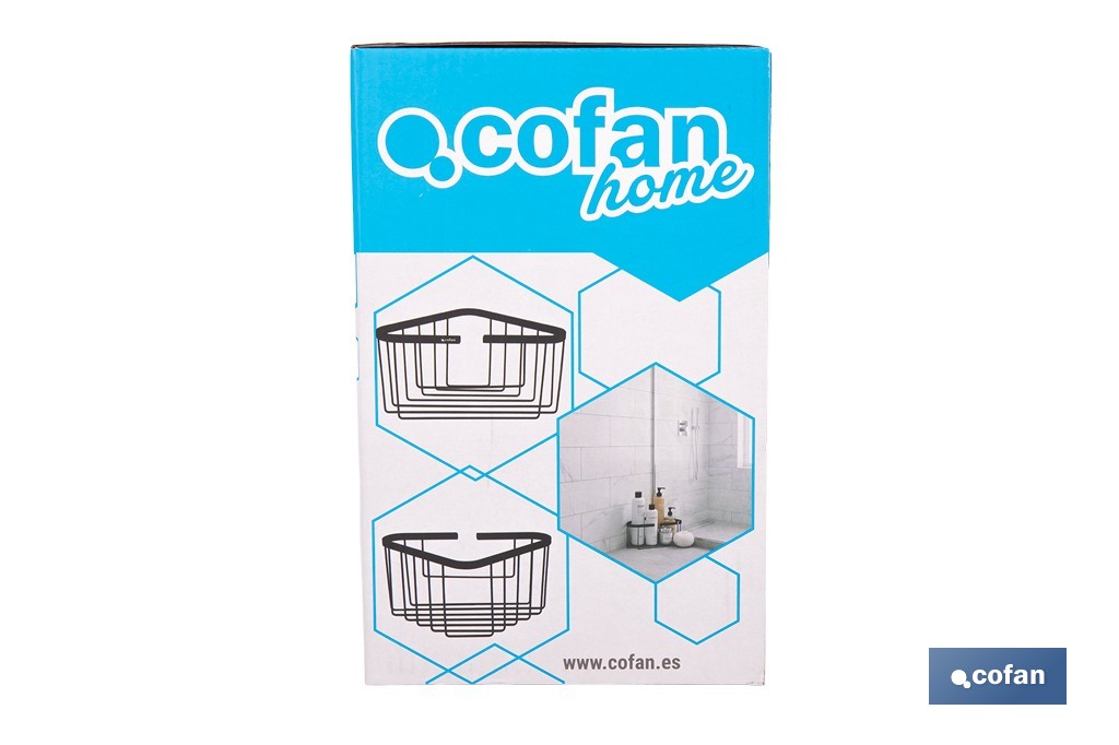  Panier de Salle de Bain | D'Angle | Fabriqué en Acier Inoxydable 304 - Cofan