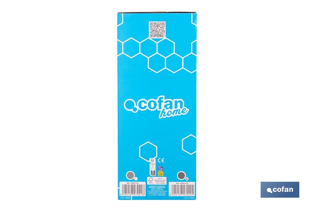 Cesta de ducha doble para baño | Organizador daño con fijación a pared | Disponible en 2 acabados - Cofan