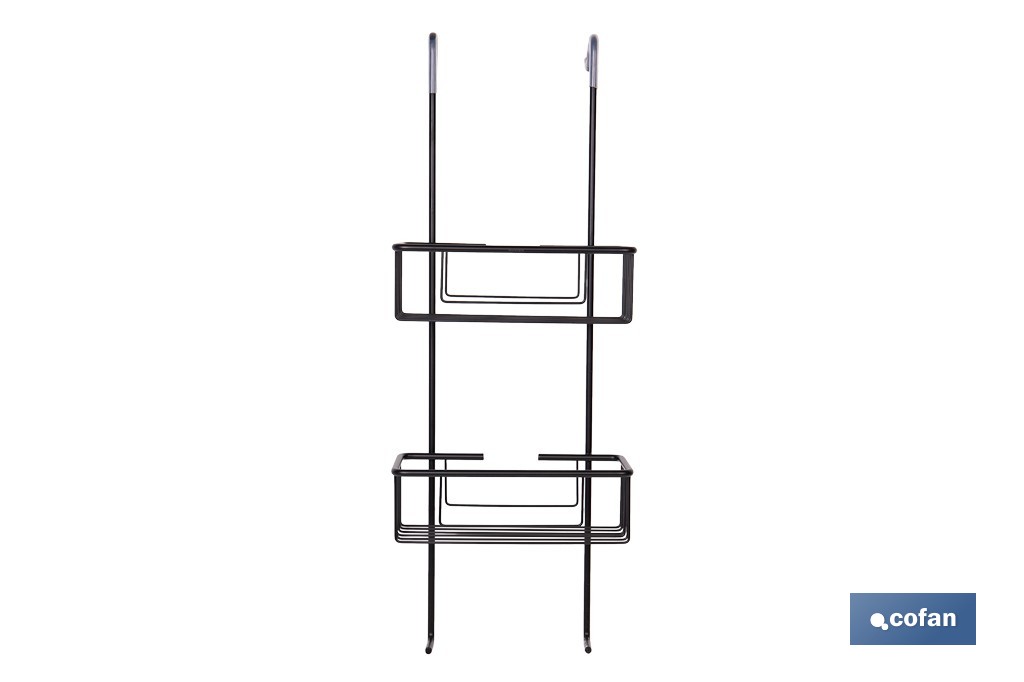 Cesta de ducha doble colgante de acero inoxidable 304 con 2 niveles | Disponible en dos acabados - Cofan