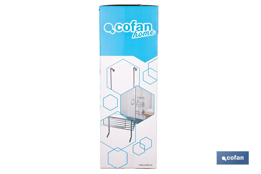 Cesta de ducha doble colgante de acero inoxidable 304 con 2 niveles | Disponible en dos acabados - Cofan