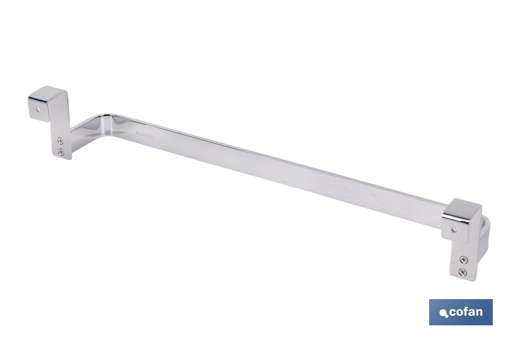 Toallero para mueble de baño con longitud de 36 cm. Dos acabados diferentes. - Cofan