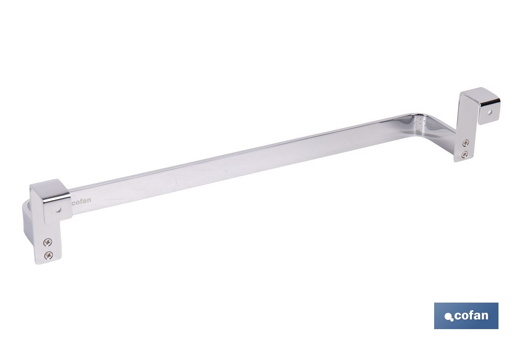 Toallero para mueble de baño con longitud de 36 cm. Dos acabados diferentes. - Cofan