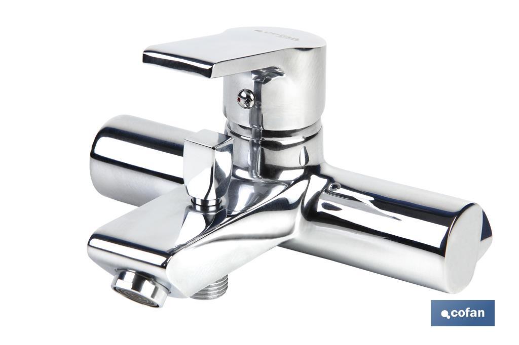 Single-handle bath tap | Ross Model | Brass | Size: 13 x 11 x 18 x 3cm - Cofan