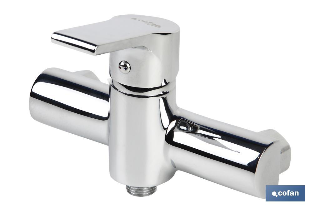 Single-handle shower tap | Ross Model | Brass | Size: 13 x 18 x 3cm - Cofan