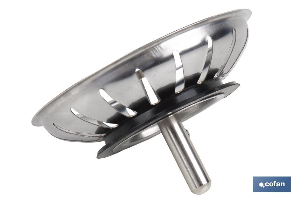 Sink Strainer Plug | 304 Stainless Steel | Kandy Model | Universal Strainer Plug - Cofan