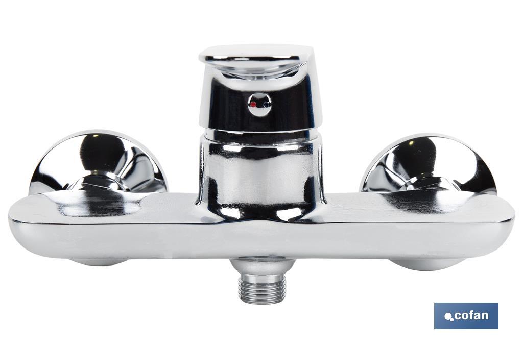 Shower mixer tap | Single-handle tap | Cartridge: 40mm | Rift Model | Brass with chrome-plated finish - Cofan