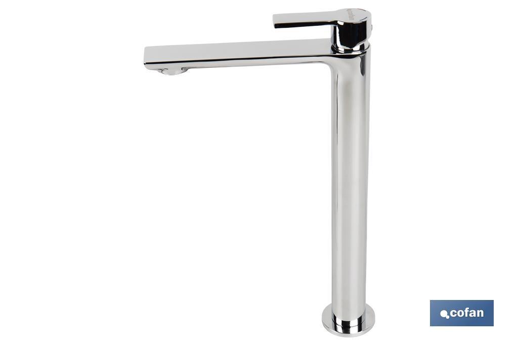 High Rise Mixer Tap | Single-Handle Tap | Size: 25mm | Matheson Model | Brass with Chrome-Plated Finish - Cofan