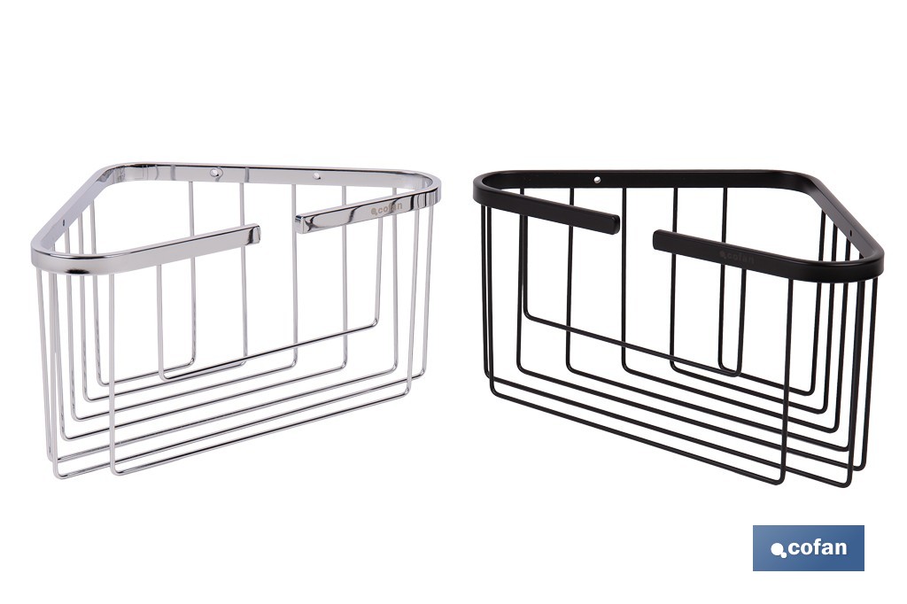 Panier de Salle de Bain | D'Angle | Fabriqué en Acier Inoxydable 304 - Cofan