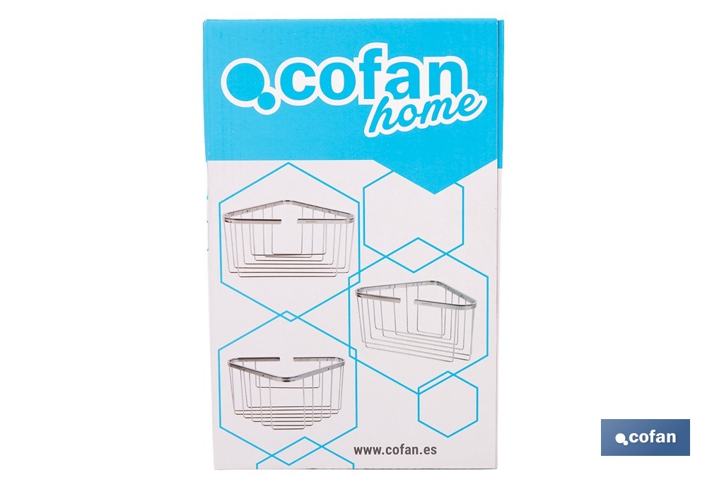  Panier de Salle de Bain | D'Angle | Fabriqué en Acier Inoxydable 304 - Cofan