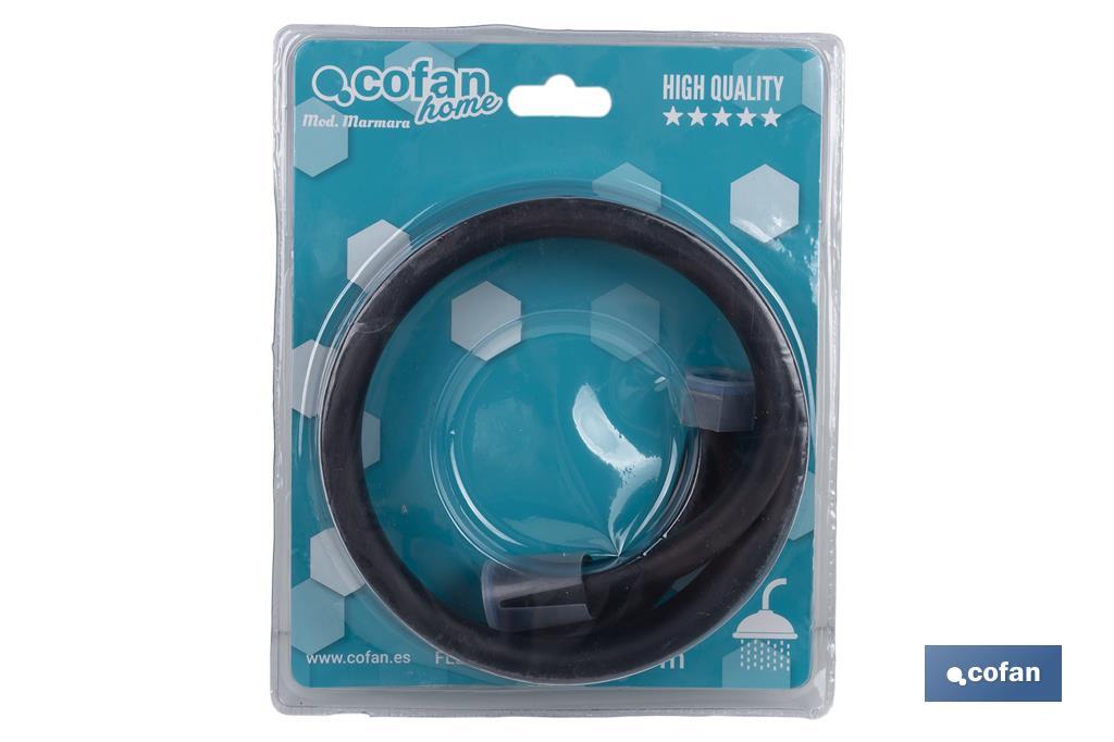 Shower hose | Black bathroom fittings | Size: 150cm - Cofan