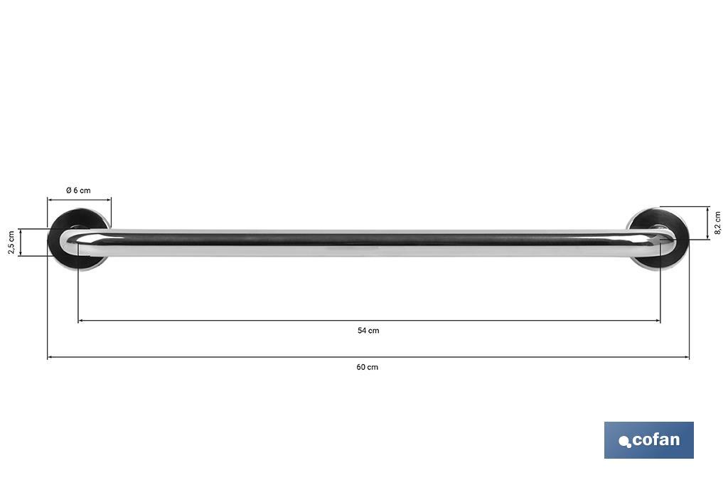 Barra de Apoyo Recta | Material: Acero Inoxidable 304 | Diferentes Medidas - Cofan