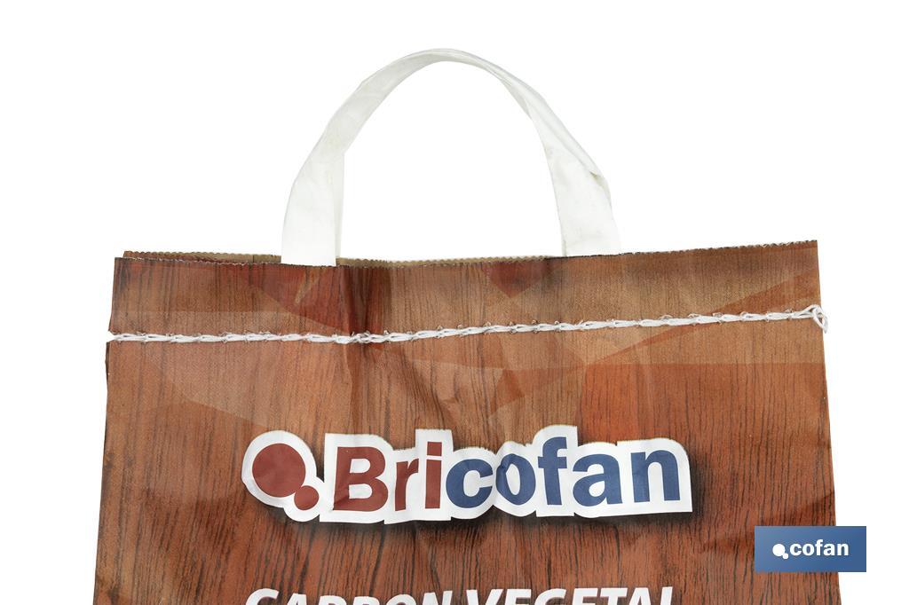 Charcoal bag with handles | Weight: 3kg | High performance - Cofan