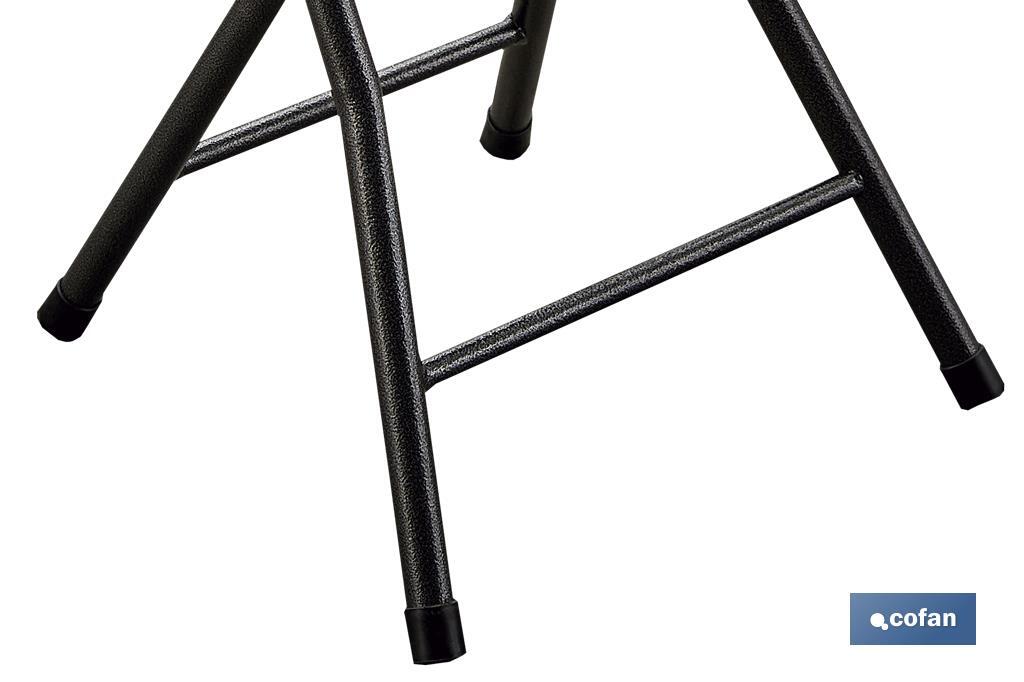 White folding stool | Suitable for indoor and outdoor use | Dimensions: 33 x 30cm wide x 46cm high - Cofan