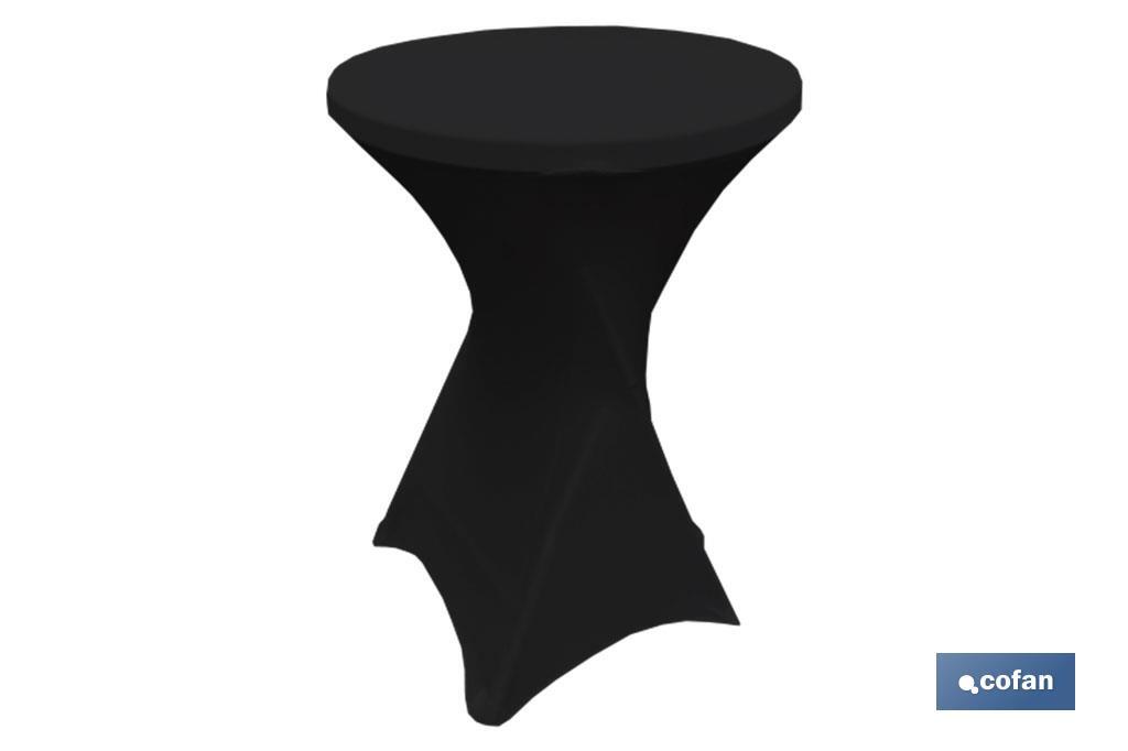 Cobertura de Mesa Bar | Cor Branco, Preto ou Vermelho | Toalha de mesa elasticos de licra para mesa de coquetel - Cofan