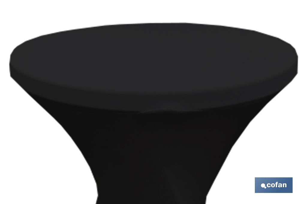 Cobertura de Mesa Bar | Cor Branco, Preto ou Vermelho | Toalha de mesa elasticos de licra para mesa de coquetel - Cofan