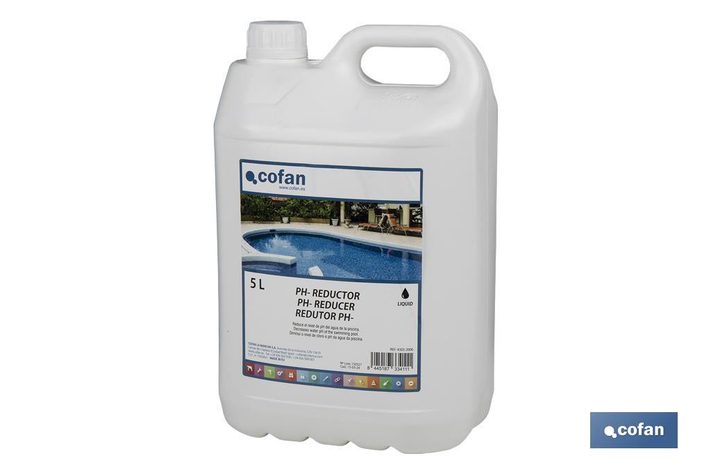 Reducteur de pH liquide pour les piscines - Cofan