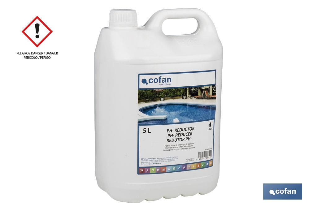 Reducteur de pH liquide pour les piscines - Cofan