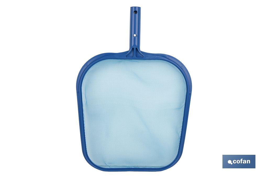 Recoge Hojas Para Superficies de Piscinas | Red con Malla Fina Azul | Medidas 44 x 34 cm - Cofan