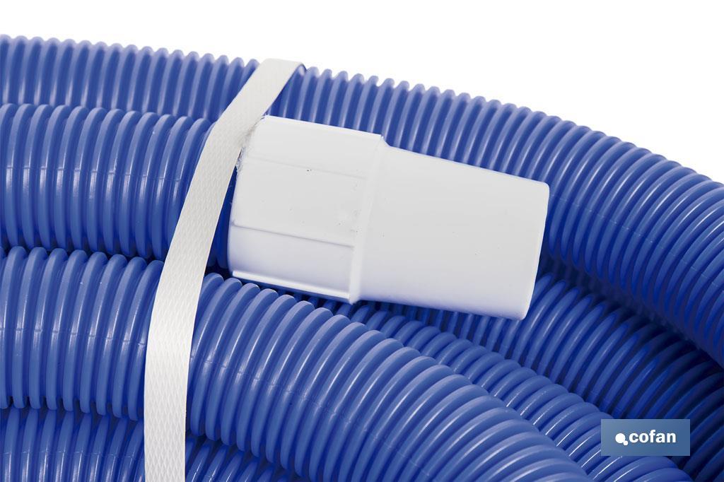 Manguera Autoflotante para Piscina Azul | Con Ø 3,8 cm de diámetro y 12 metros | Con 2 terminales - Cofan