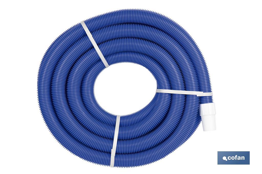 Manguera Autoflotante para Piscina Azul | Con Ø 3,8 cm de diámetro y 12 metros | Con 2 terminales - Cofan