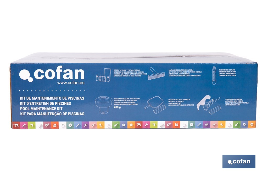 Kit d'entretien et de nettoyage des piscines | La solution complète pour une piscine impeccable. - Cofan