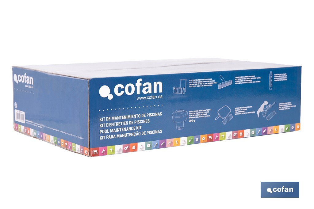 Kit d'entretien et de nettoyage des piscines | La solution complète pour une piscine impeccable. - Cofan