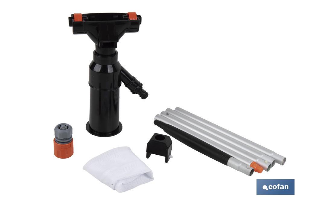 Aspirador de piscina con pértiga de 120 cm | Ideal para una limpieza impecable - Cofan