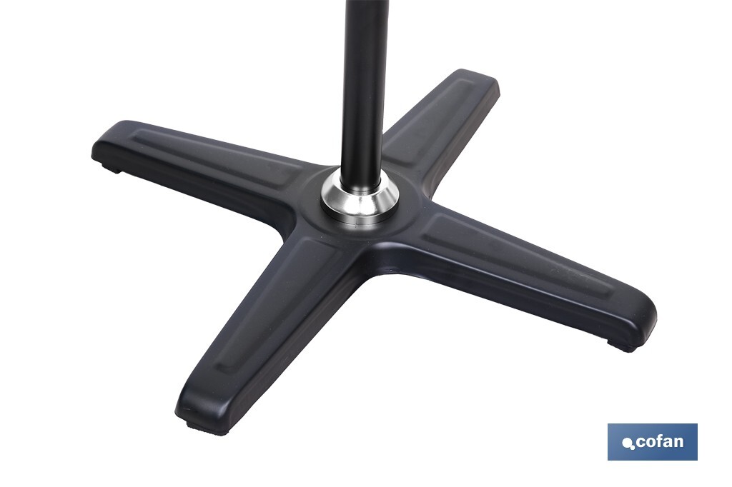 Ventilador industrial de pie con 3 velocidades en color negro | Potencia: 200 W | Gran caudal de aire | Oscilación 80° | Medidas: 81 x 81 x 189 cm - Cofan