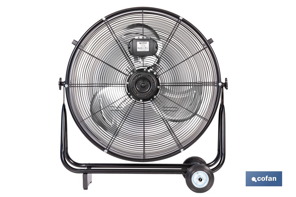 Ventilador industrial de suelo con 3 aspas | Potente motor con varias velocidades | Disponible en diferentes medidas y potencias - Cofan