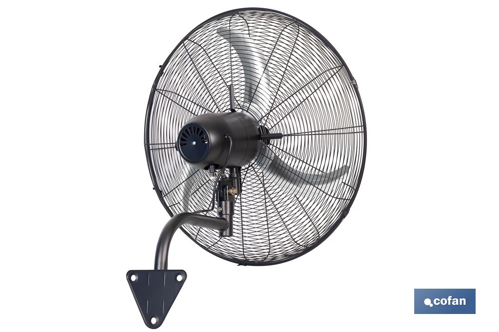 Ventilador de pared industrial con 3 velocidades | 3 aspas de aluminio, función de oscilación | Disponible en diferentes medidas y potencias - Cofan