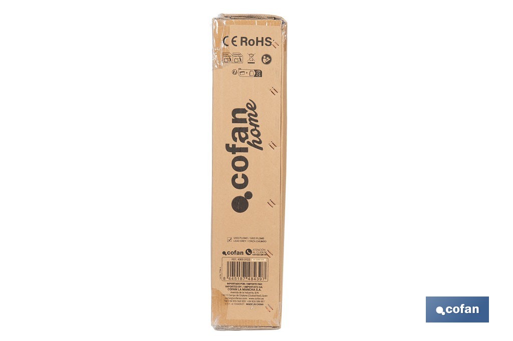 Ventilador de pie de 70 W con mando a distancia y 5 aspas | 3 velocidades, función oscilación, temporizador, 3 modos de ventilación | Disponible en diferentes colores - Cofan