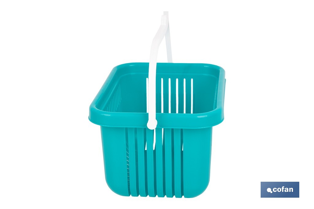 Cesta para pinzas de ropa con colgador | Almacenamiento para colada | Disponible en diferentes colores - Cofan