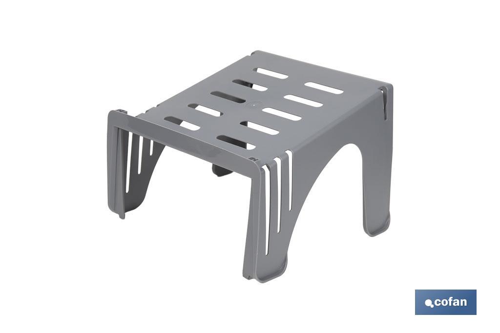 Organizador de zapatos en color gris | Pack de 4 sorportes apilables para maximizar el espacio - Cofan