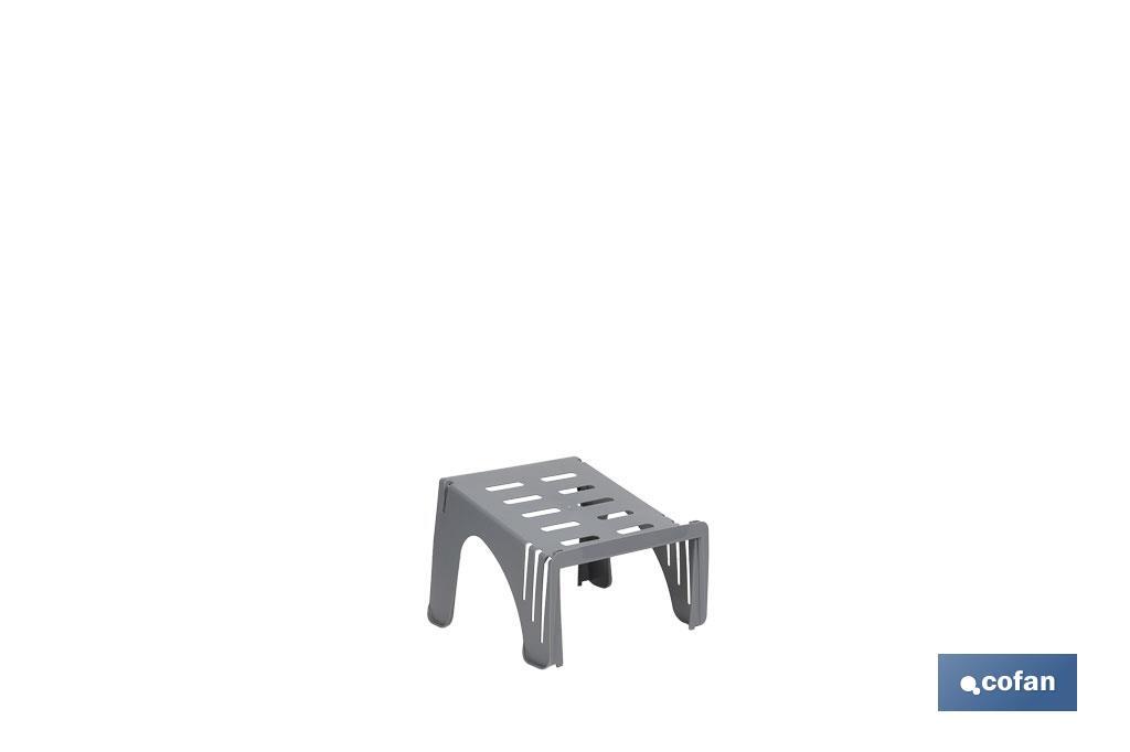 Organizador de zapatos en color gris | Pack de 4 sorportes apilables para maximizar el espacio - Cofan