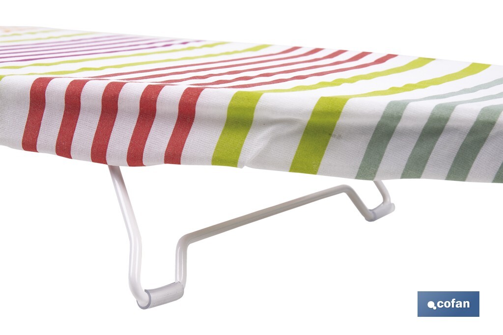 Tabla de planchar de sobremesa | Compacta y ligera | Ideal para viajes y espacios reducidos | Superficie de planchado: 74 x 33 cm - Cofan