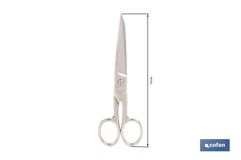 Tijeras de costura profesionales | Hojas de acero al carbono | Precisión y durabilidad en el corte de tejidos | Disponibles en diferentes medidas - Cofan