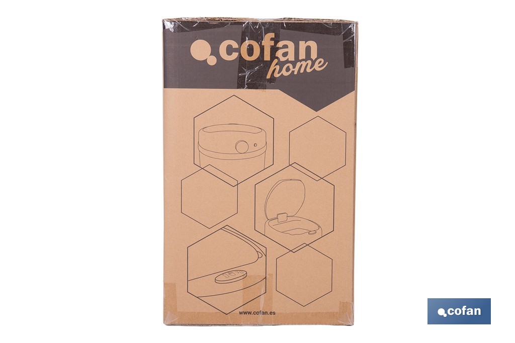 Cubo de basura con sensor de movimiento | Apertura automática y cubo interior extraíble | Disponible en diferentes colores y capacidades - Cofan