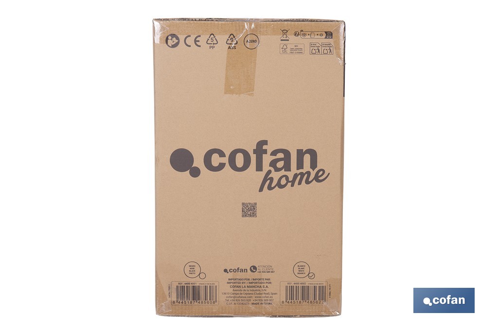 Cubo de basura con sensor de movimiento | Apertura automática y cubo interior extraíble | Disponible en diferentes colores y capacidades - Cofan