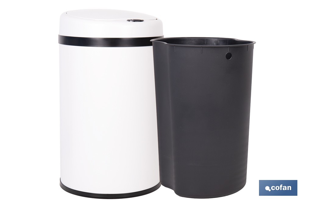 Cubo de basura con sensor de movimiento | Apertura automática y cubo interior extraíble | Disponible en diferentes colores y capacidades - Cofan