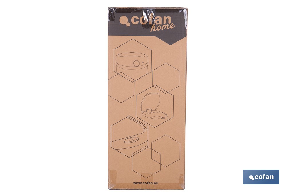 Cubo de basura con sensor de movimiento | Apertura automática y cubo interior extraíble | Disponible en diferentes colores y capacidades - Cofan