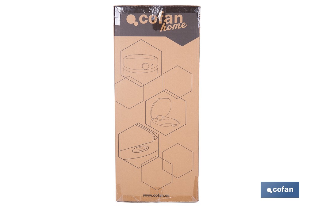Cubo de basura con sensor de movimiento | Apertura automática y cubo interior extraíble | Disponible en diferentes colores y capacidades - Cofan