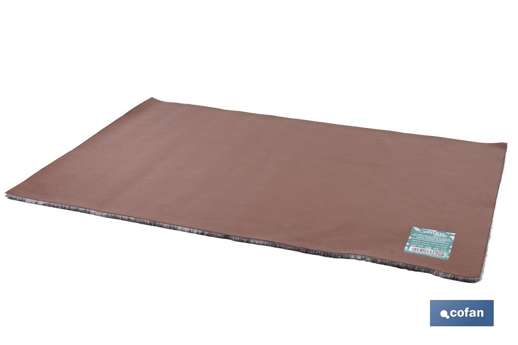 Felpudo de entrada con círculos | Material resistente | Base antideslizante | Adecuado para interior y exterior | Medidas: 50 x 70 cm - Cofan