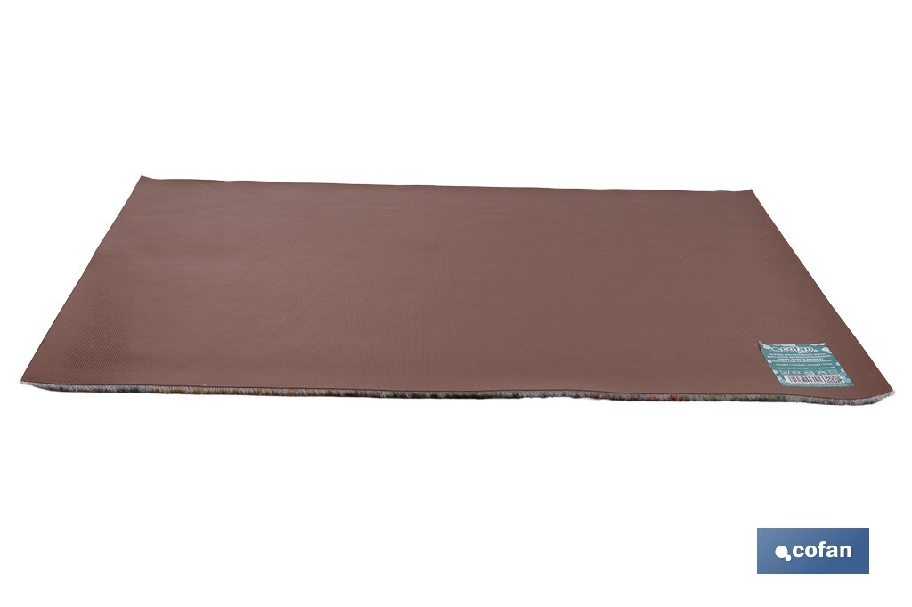 Felpudo de entrada con diseño abstracto de círculos multicolor | Material resistente | Base antideslizante | Diseño abstracto con círculos multicolor | Adecuado para interior y exterior | Medidas: 50 x 70 cm - Cofan
