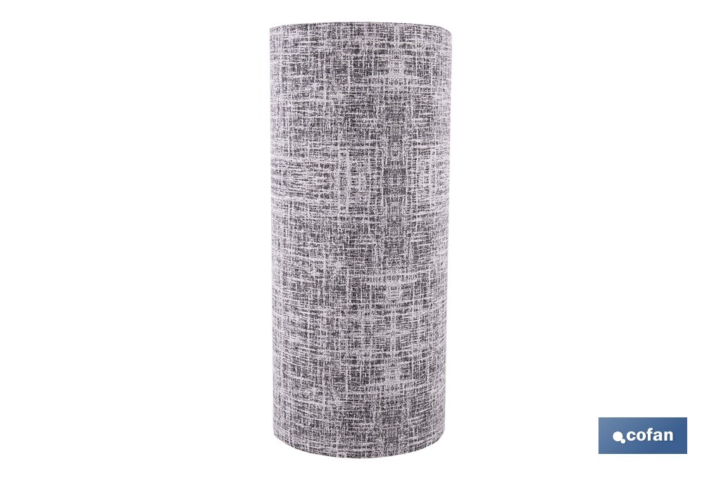 Rollo de alfombra vinílica para interior | Diseño Jaspeado en color gris marengo | Impermeable y de fácil limpieza - Cofan