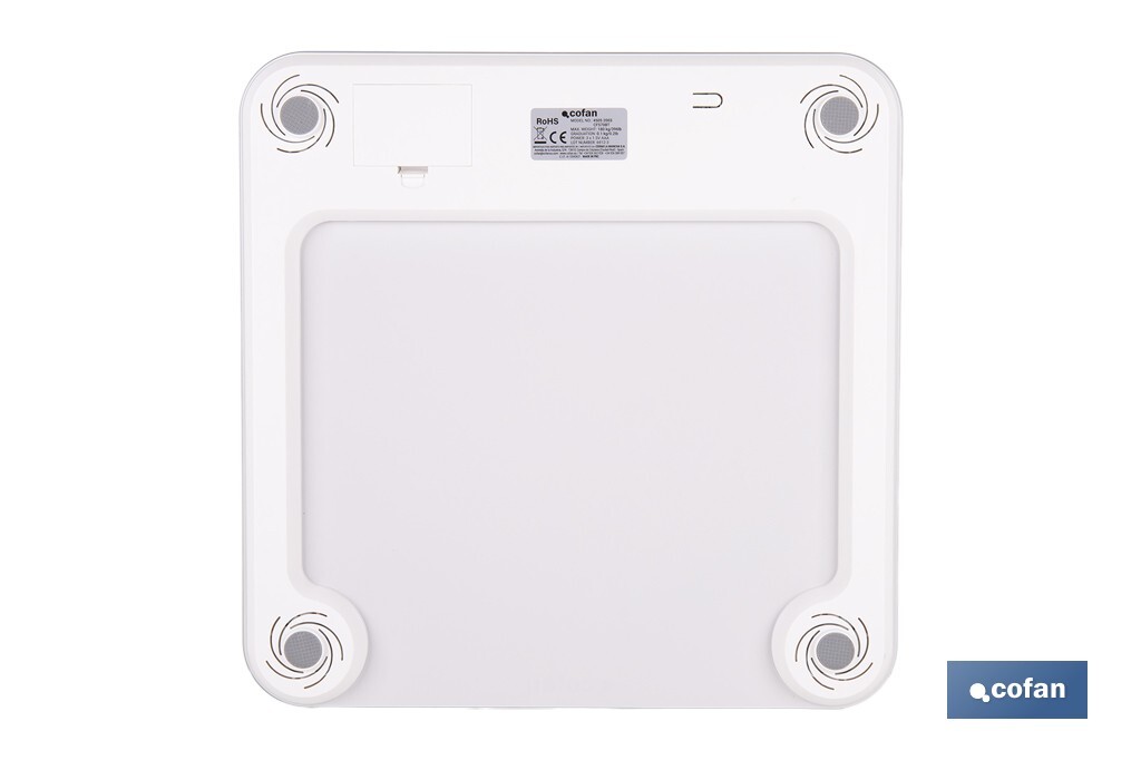 Báscula de baño digital inteligente | Análisis corporal completo | Báscula con Bluetooth y aplicación móvil | Pilas incluidas - Cofan