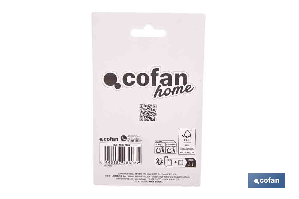 Pack de 4 cabezales de recambio | Cerdas de nylon media dureza | Compatibles con cepillo de dientes eléctrico Cofan - Cofan