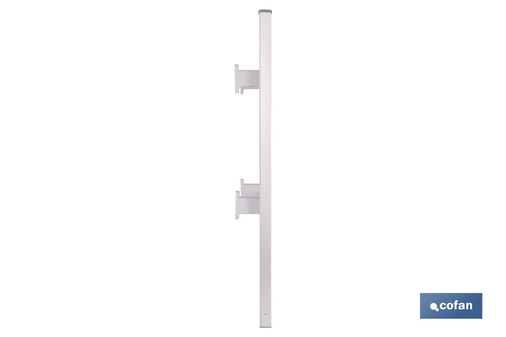 Toallero eléctrico de aluminio 100 W | Radiador secatoallas de pie o pared IP22 | Medidas: 90 x 53 x 35,5 cm - Cofan
