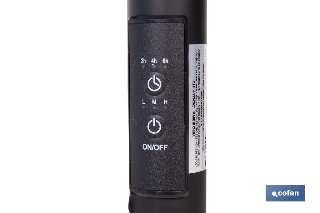 Toallero eléctrico negro mate | Con temporizador y 3 niveles de potencia | Potencia de 80 W y medidas 90 x 53 x 35,5 cm - Cofan